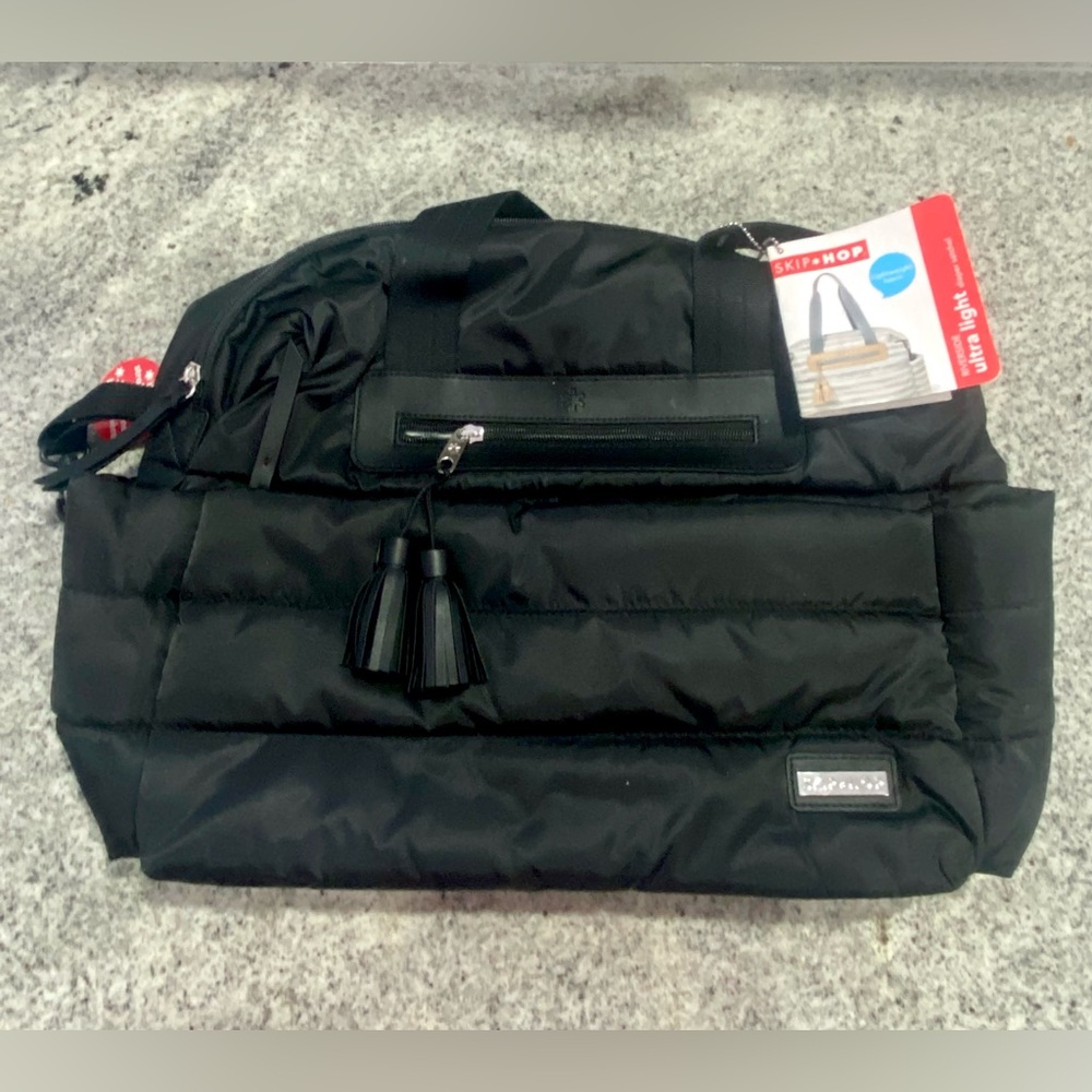 Skip Hop Riverside Diaper Bag Black Ultralight